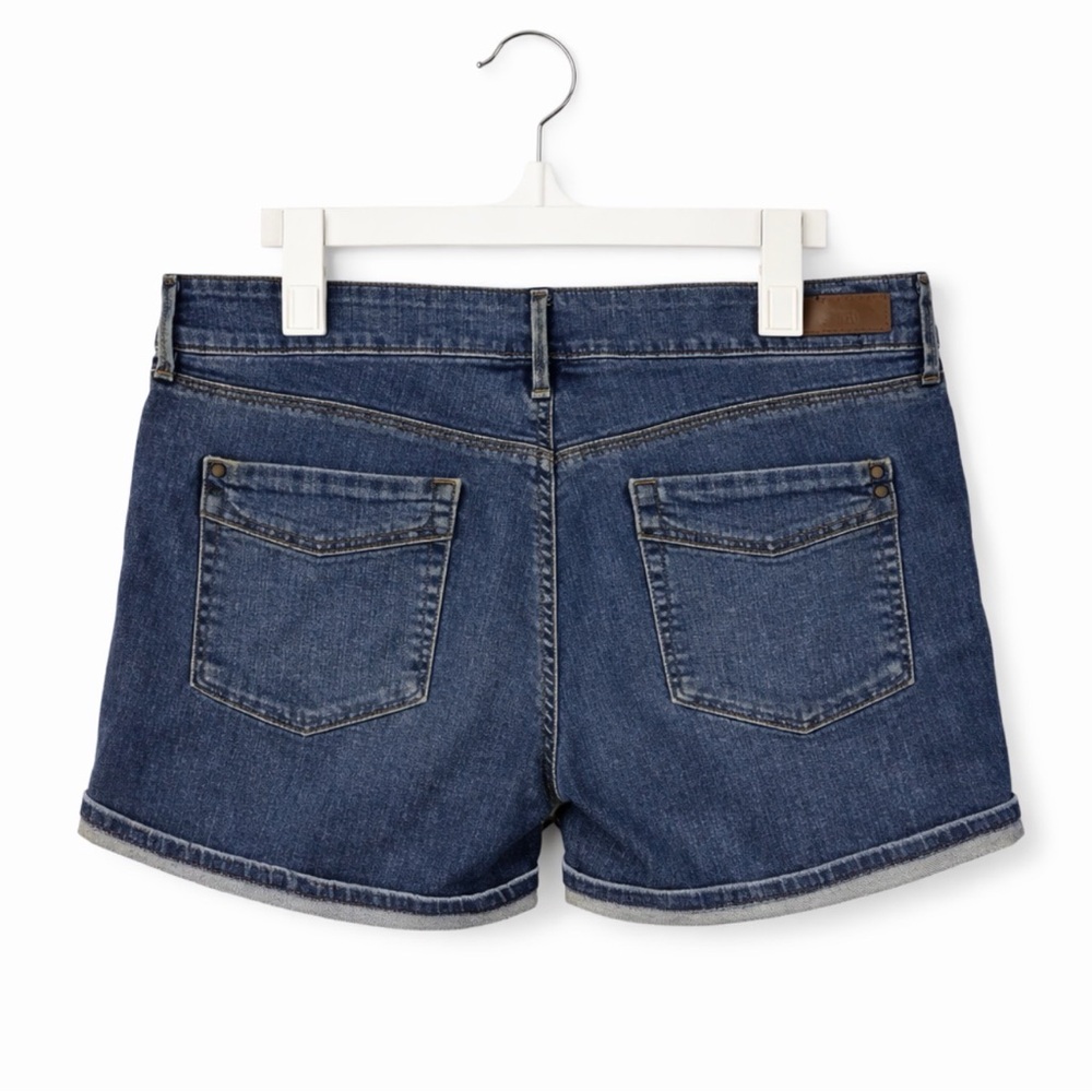Denizen from Levi’s Classic Stretch Cuffed Blue Jean Shorts ~ Mid Rise ~ Size 10 - Picture 6 of 10